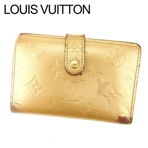 Louis Vuitton Monnaie Bifold Ambre Wallet Matte Beige Porte - Picture 1 of 6